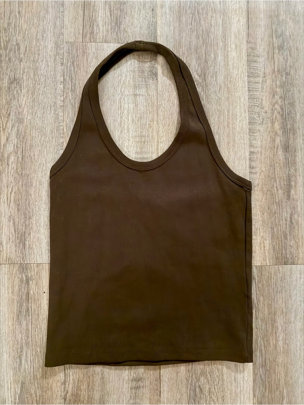 H&M Dark Brown Halter Tank Top